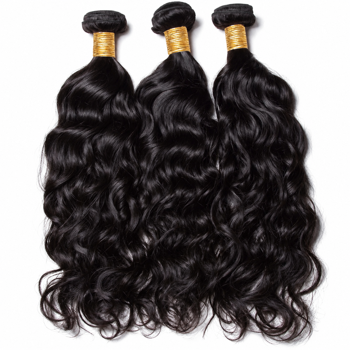 Raw Peruvian Natural Wave Human Hair- 3 Bundle set with HD Lace Closure | Luxury Hair Extensions