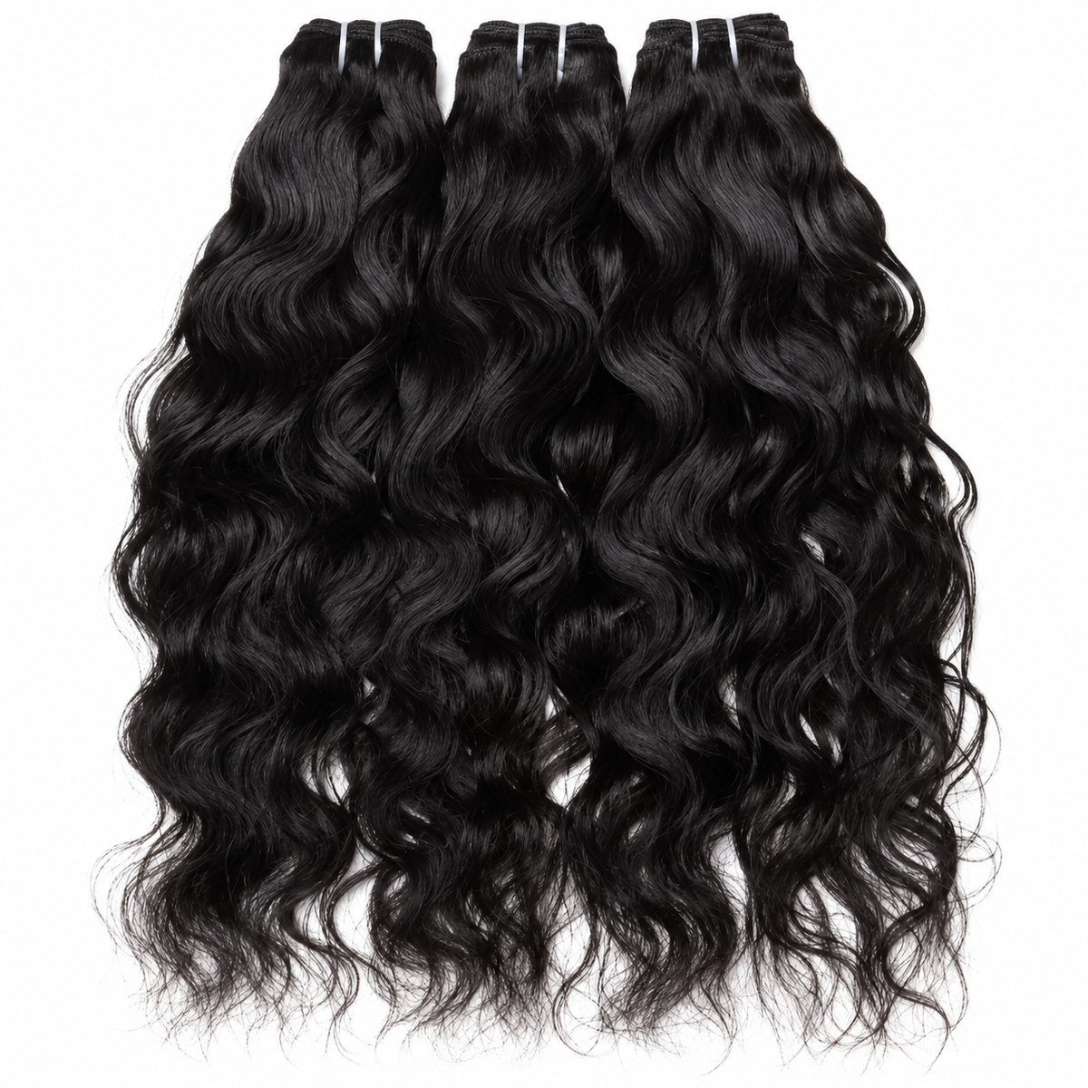 Raw Peruvian Natural Wave Human Hair- 3 Bundle set with HD Lace Closure | Luxury Hair Extensions