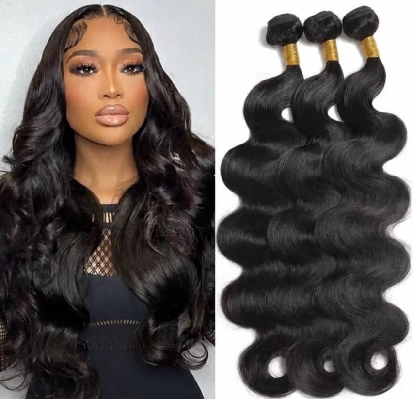 Luxury Peruvian Body Wave Human Hair Bundles -1, 3 & 4 Bundle Set, 10-40 Inches