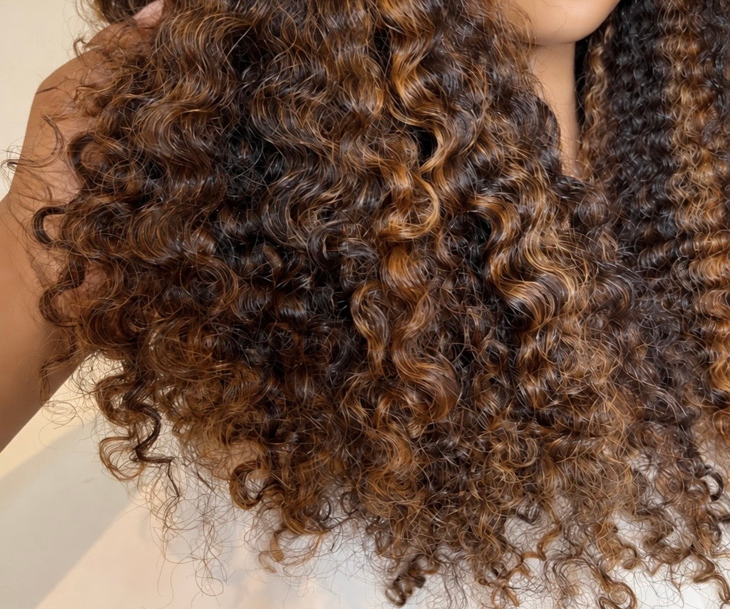 Luxury Pre-Plucked Curly Dark Brown 13X4 Human Hair Wig 250% Density 4x4/13x4/13x6/ Lace