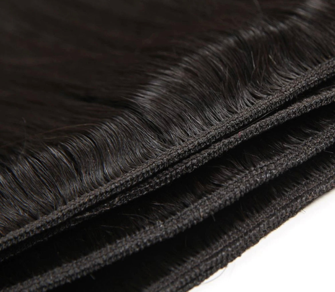Brazilian Virgin Straight Human Hair Bundles - 100% Luxury Unprocessed Human Hair