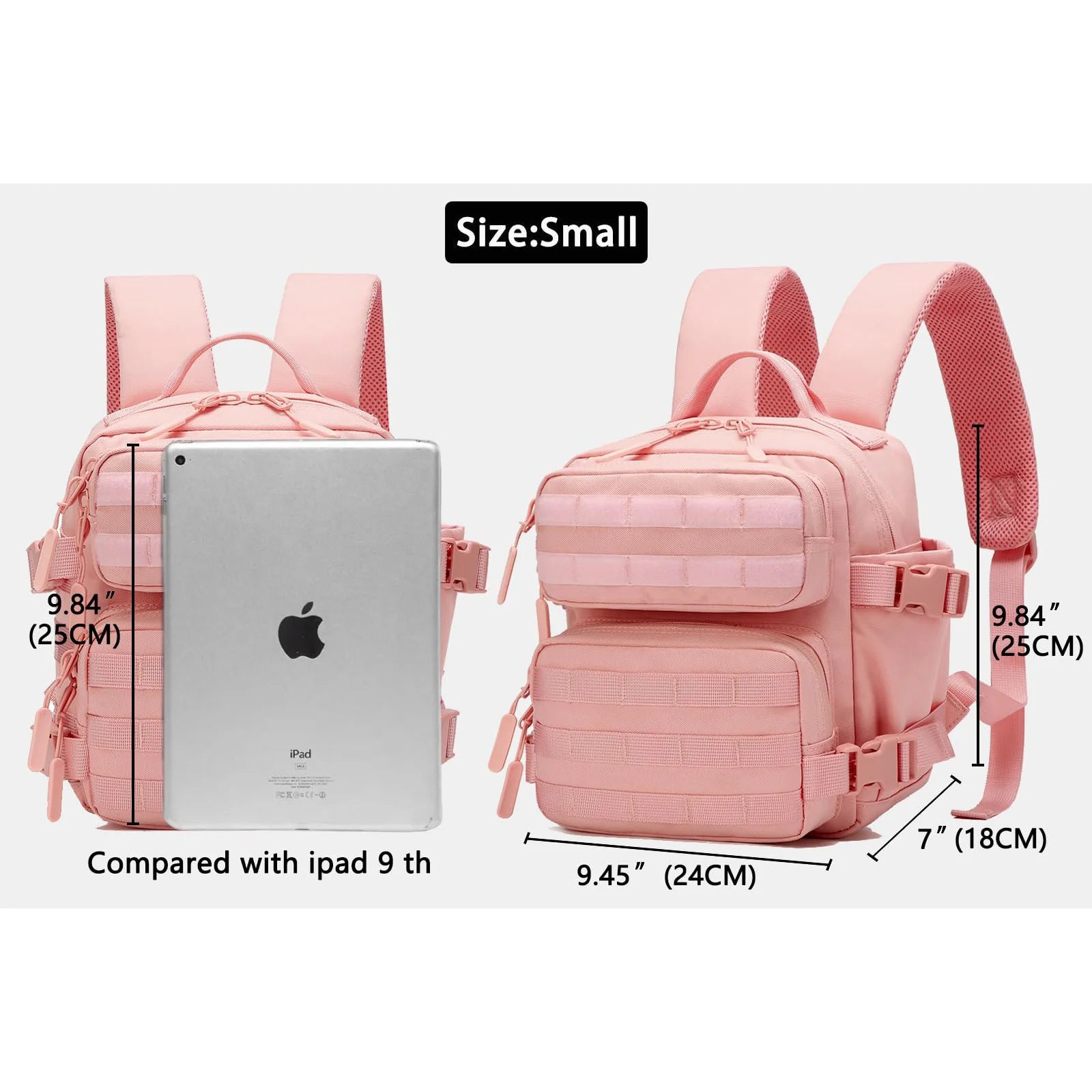 9L Mini Travel Backpack - Unisex Lightweight Everyday Bag