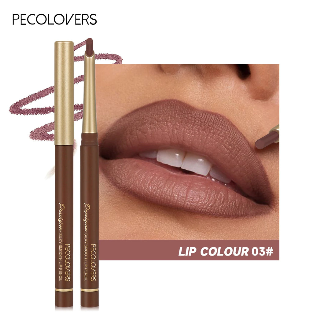 Matte Lip Liner Pencil - Creamy Long Wear Nude & Brown Shades
