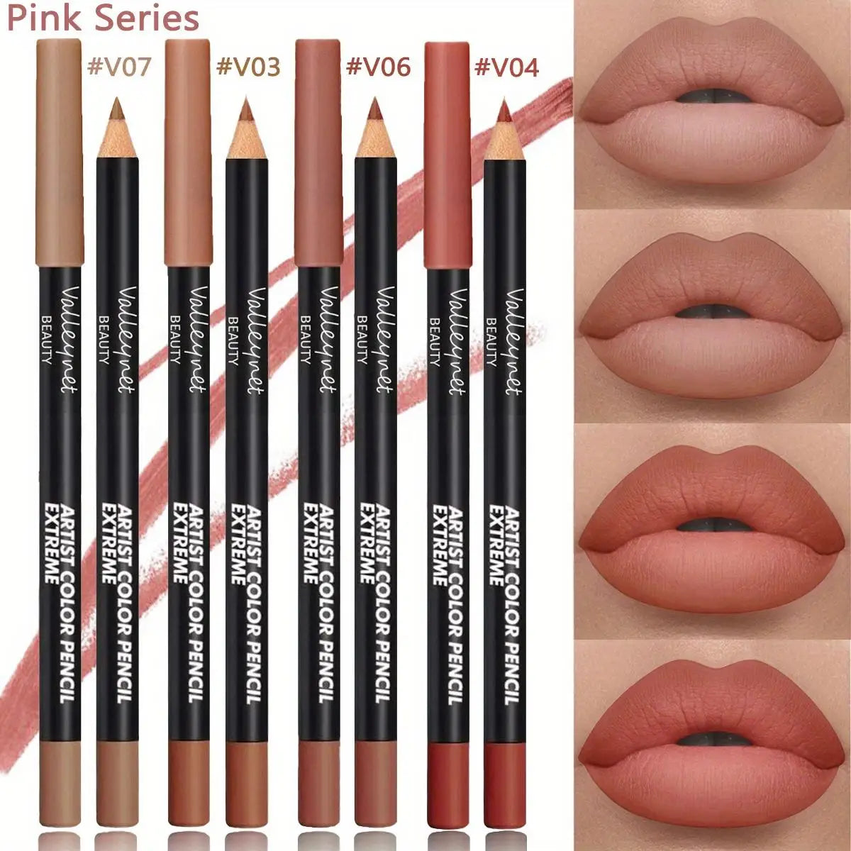 4 Piece Luxury Waterproof Matte Lip Liner Collection