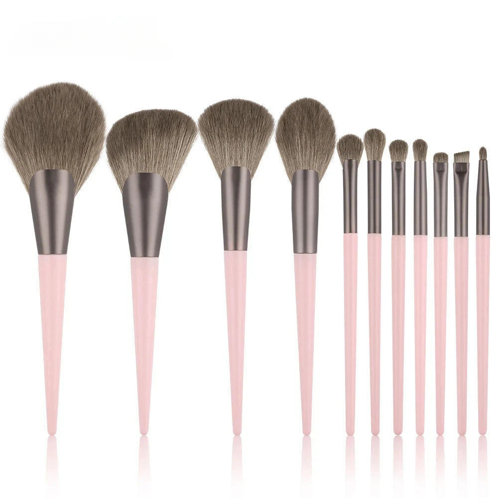33-Piece Makeup Brush & Beauty Sponge Set - Complete Face & Eye Beauty Kit