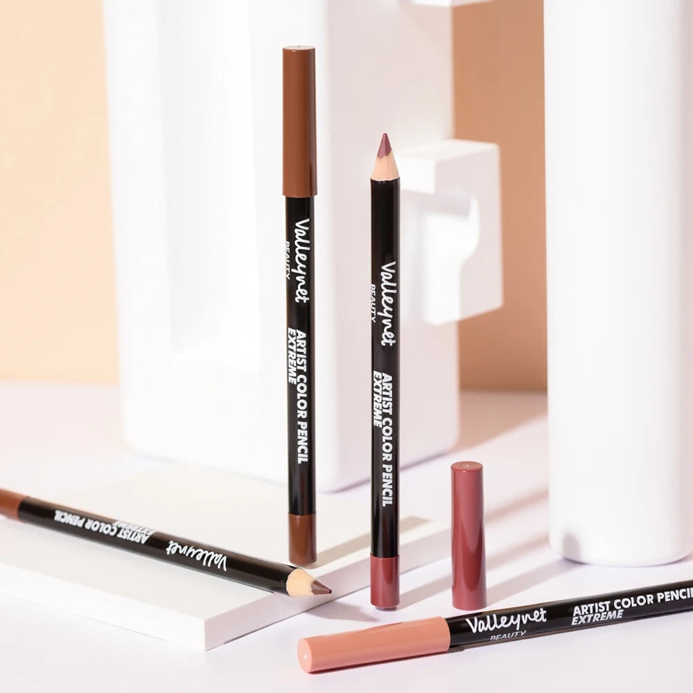 4 Piece Luxury Nude Brown Waterproof Lip Liner Collection