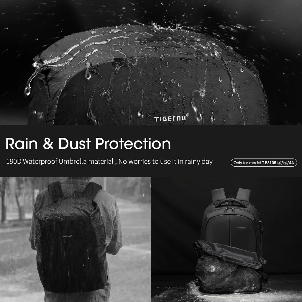 Tigernu Anti-Theft Laptop Travel Backpack - Multi- Size Nylon Backpack