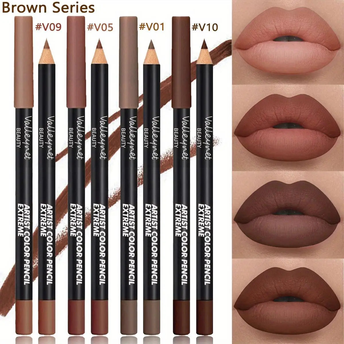 4 Piece Luxury Waterproof Matte Lip Liner Collection