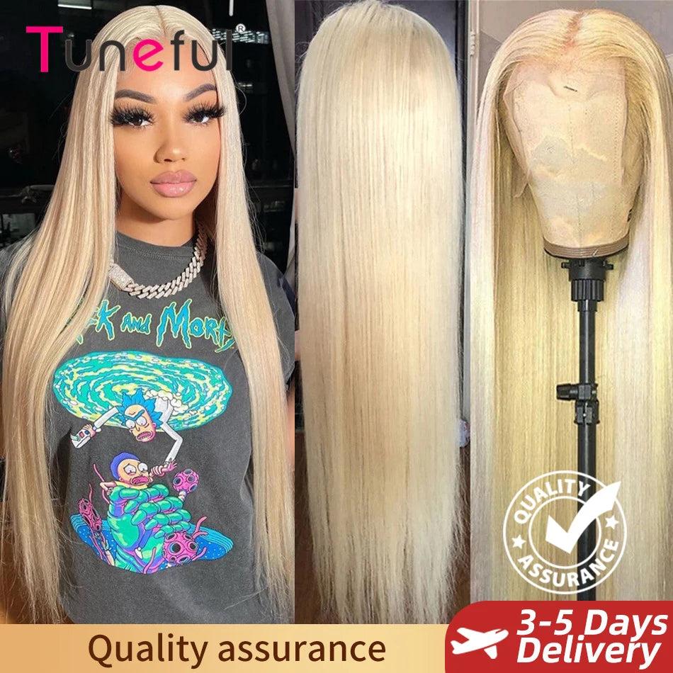 13x6 HD Lace Frontal Human Hair Wig - 180% Density Pre-Plucked Straight Wig