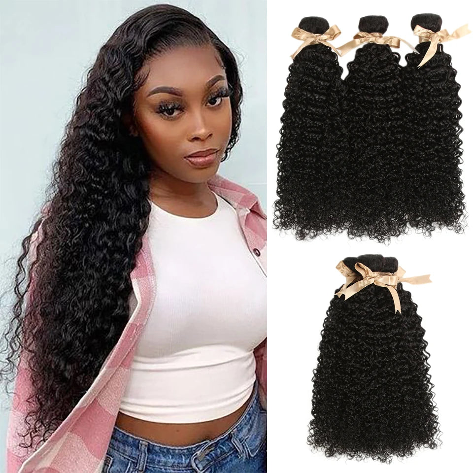Luxury Kinky Curly Brazilian Single Hair Bundles