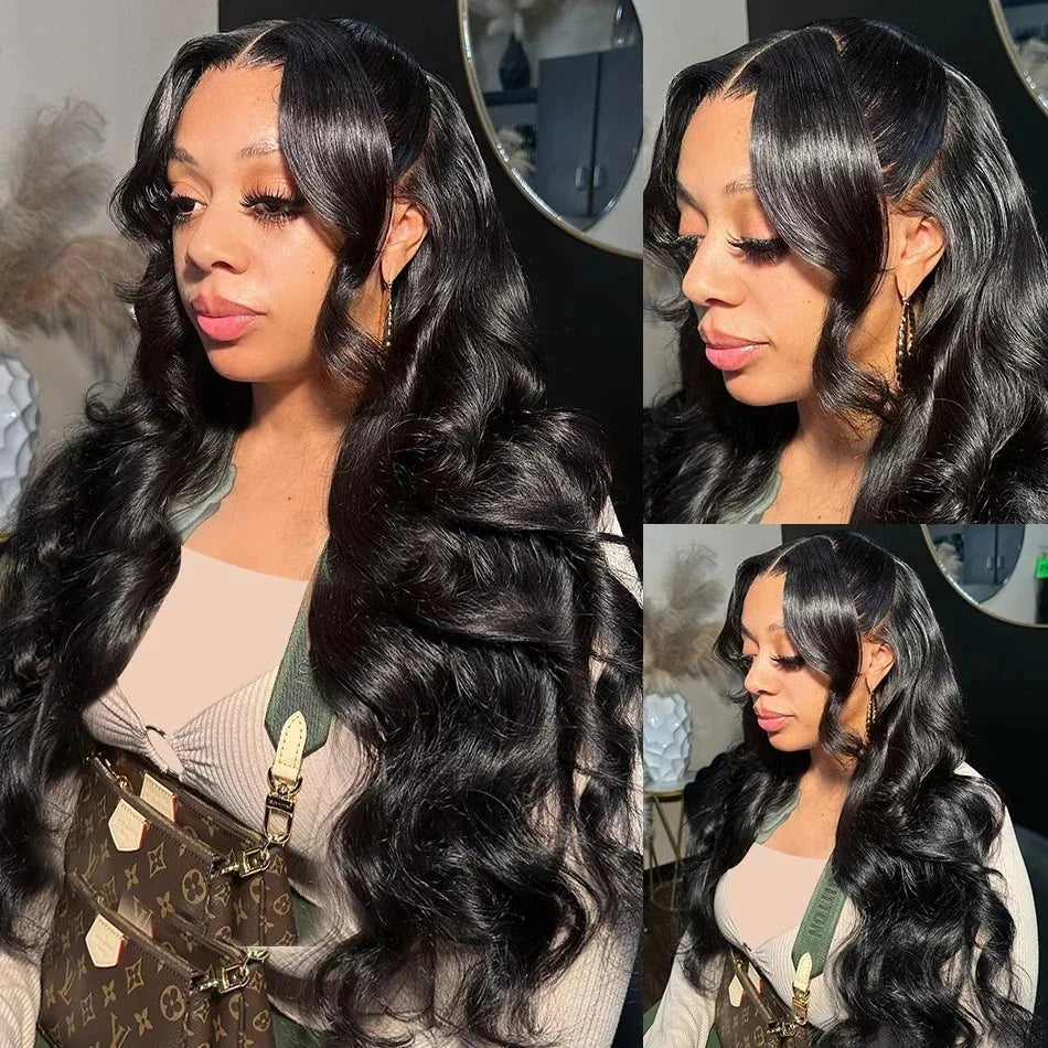 Luxury Silken Straight Brazilian Human Hair Wig | 200% Density | Transparent HD Lace Frontal | 30-40 Inches