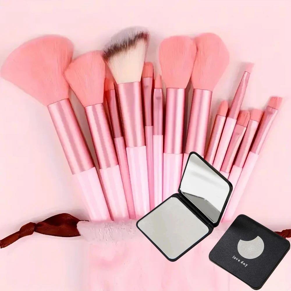33-Piece Makeup Brush & Beauty Sponge Set - Complete Face & Eye Beauty Kit