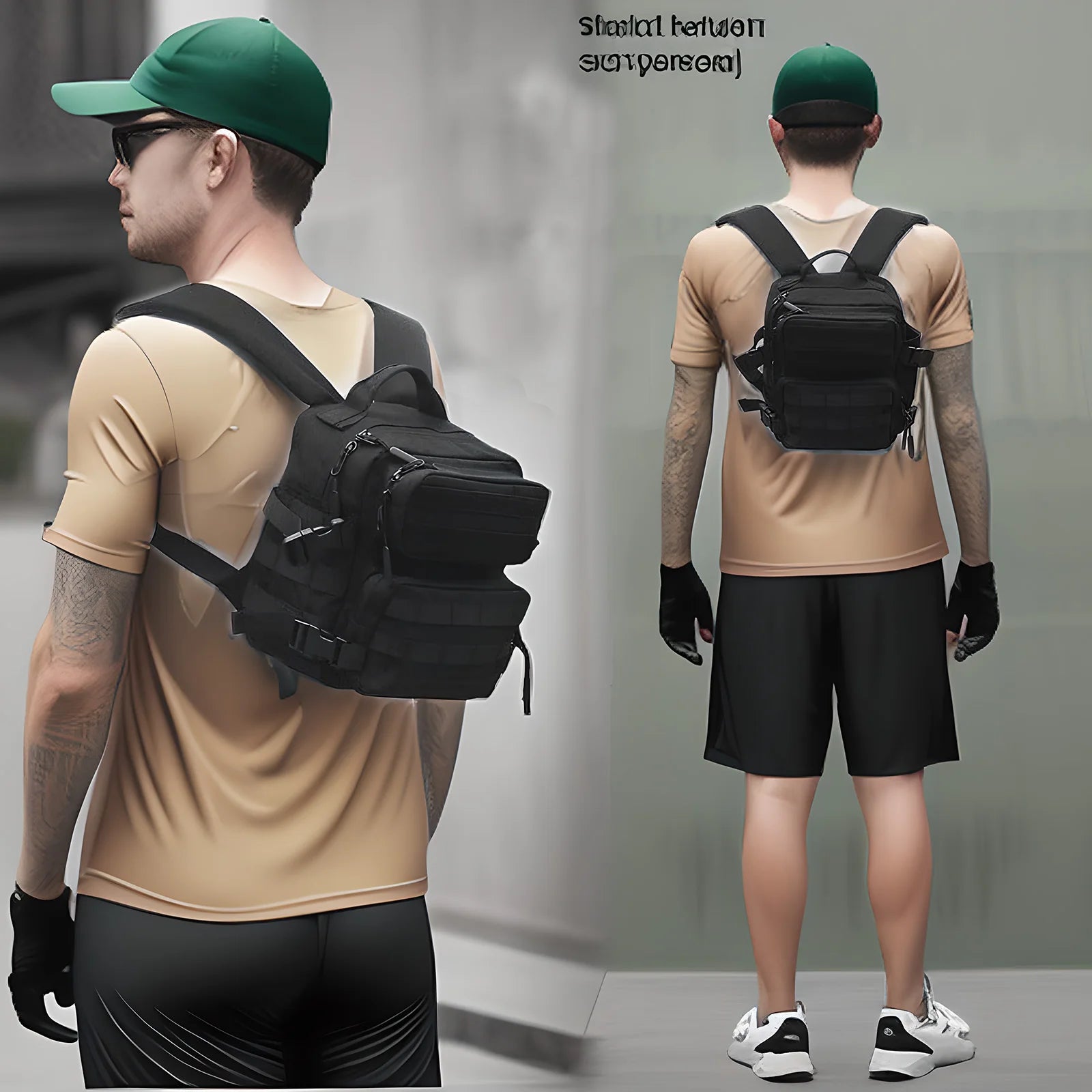 9L Mini Travel Backpack - Unisex Lightweight Everyday Bag