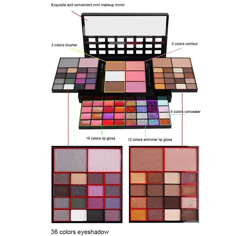 Luxury Matte & Glitter Eyeshadow Palette