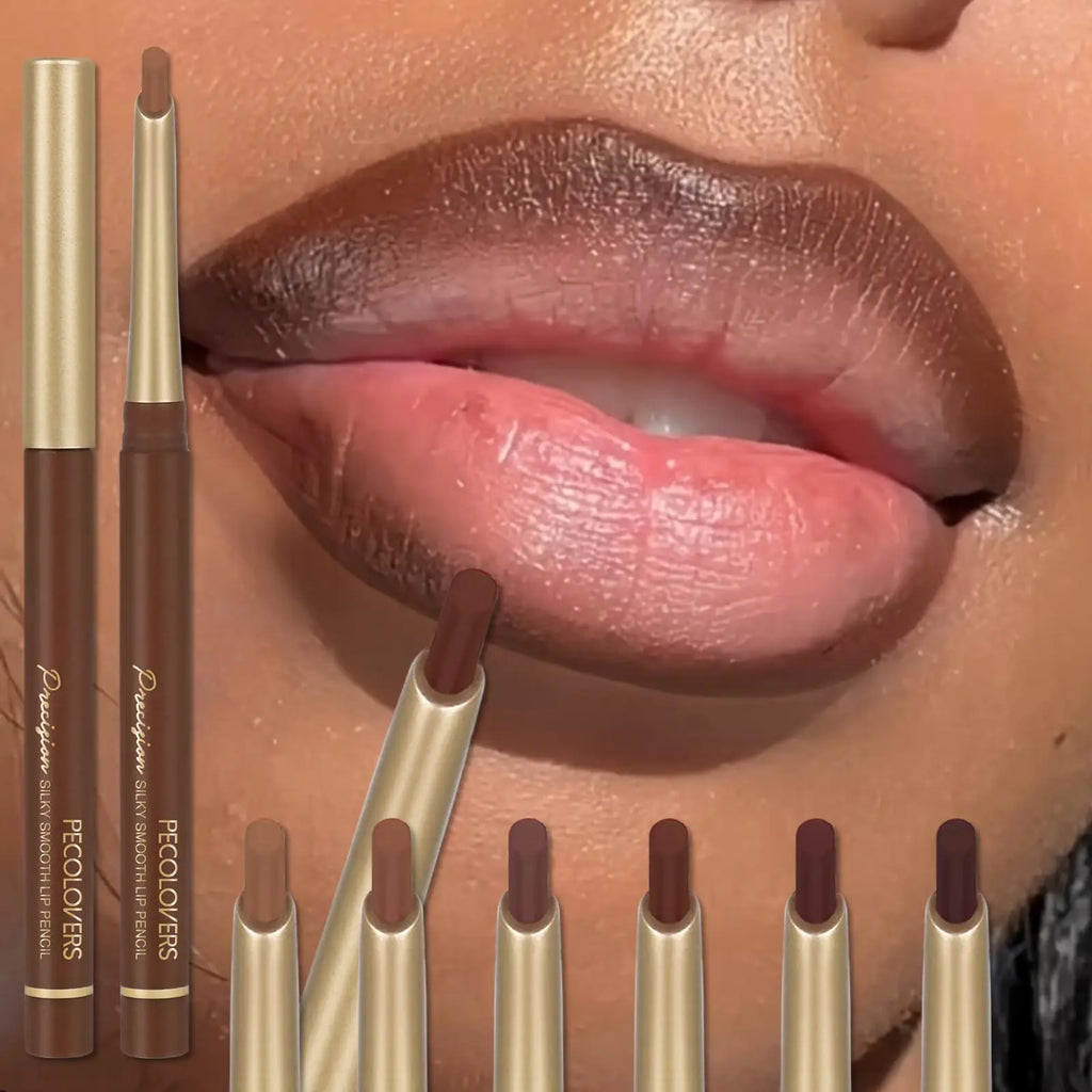 Matte Lip Liner Pencil - Creamy Long Wear Nude & Brown Shades