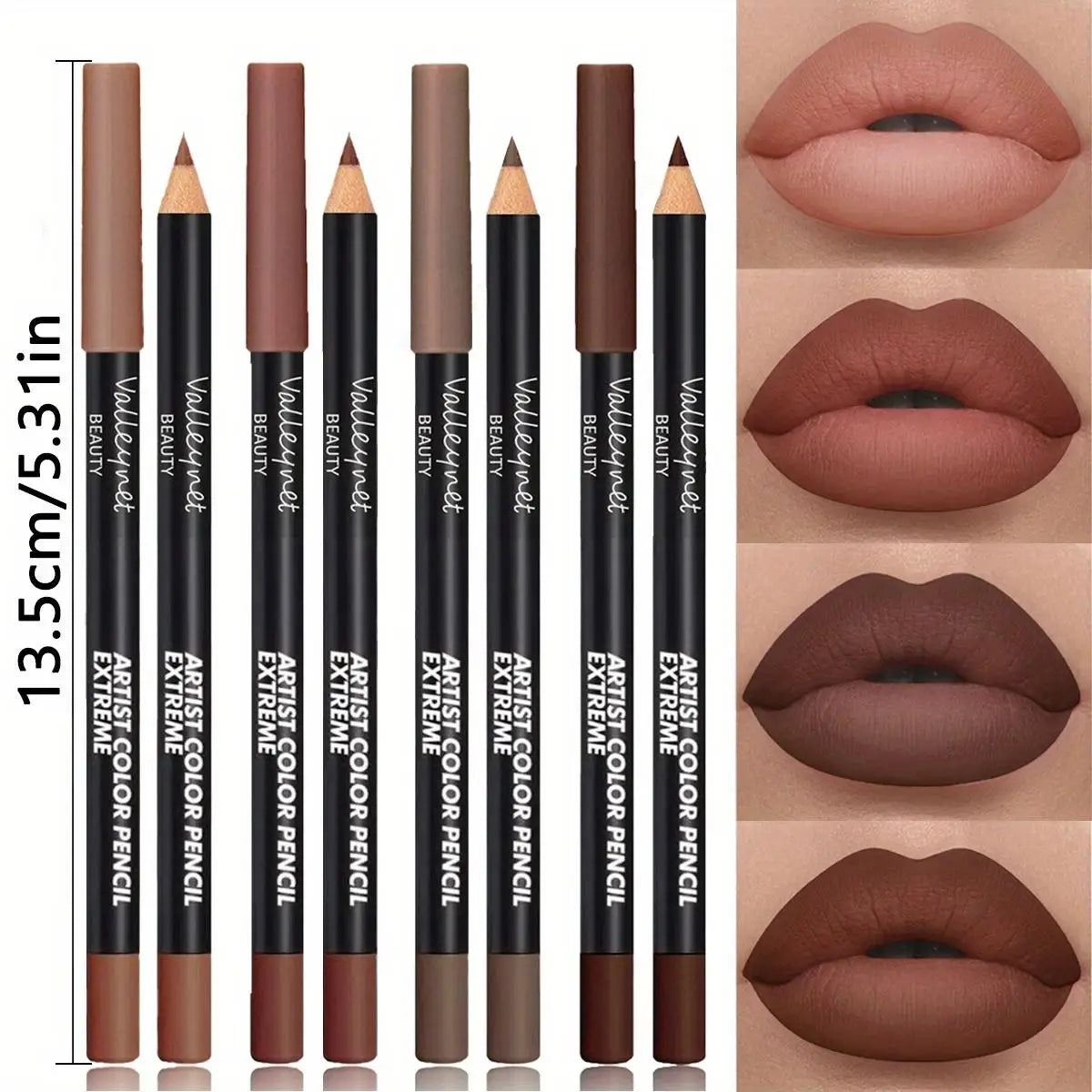 4 Piece Luxury Waterproof Matte Lip Liner Collection