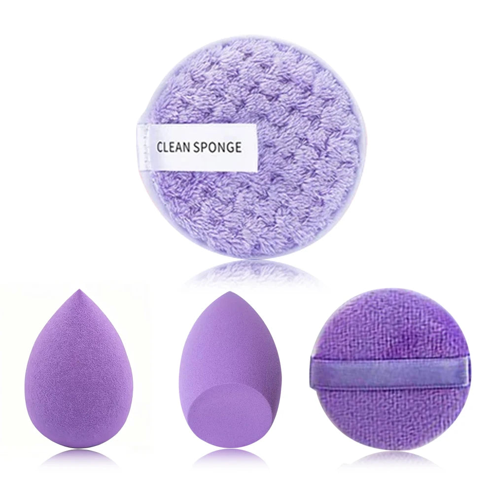33-Piece Makeup Brush & Beauty Sponge Set - Complete Face & Eye Beauty Kit