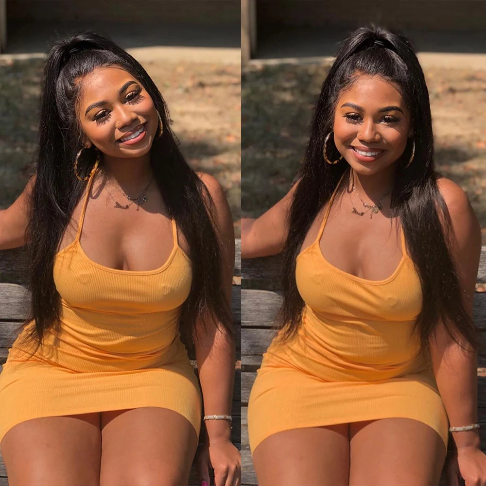 Luxury Brazilian Straight Human Hair Weave Bundles Natural Black 1/2/3 Bundle Options