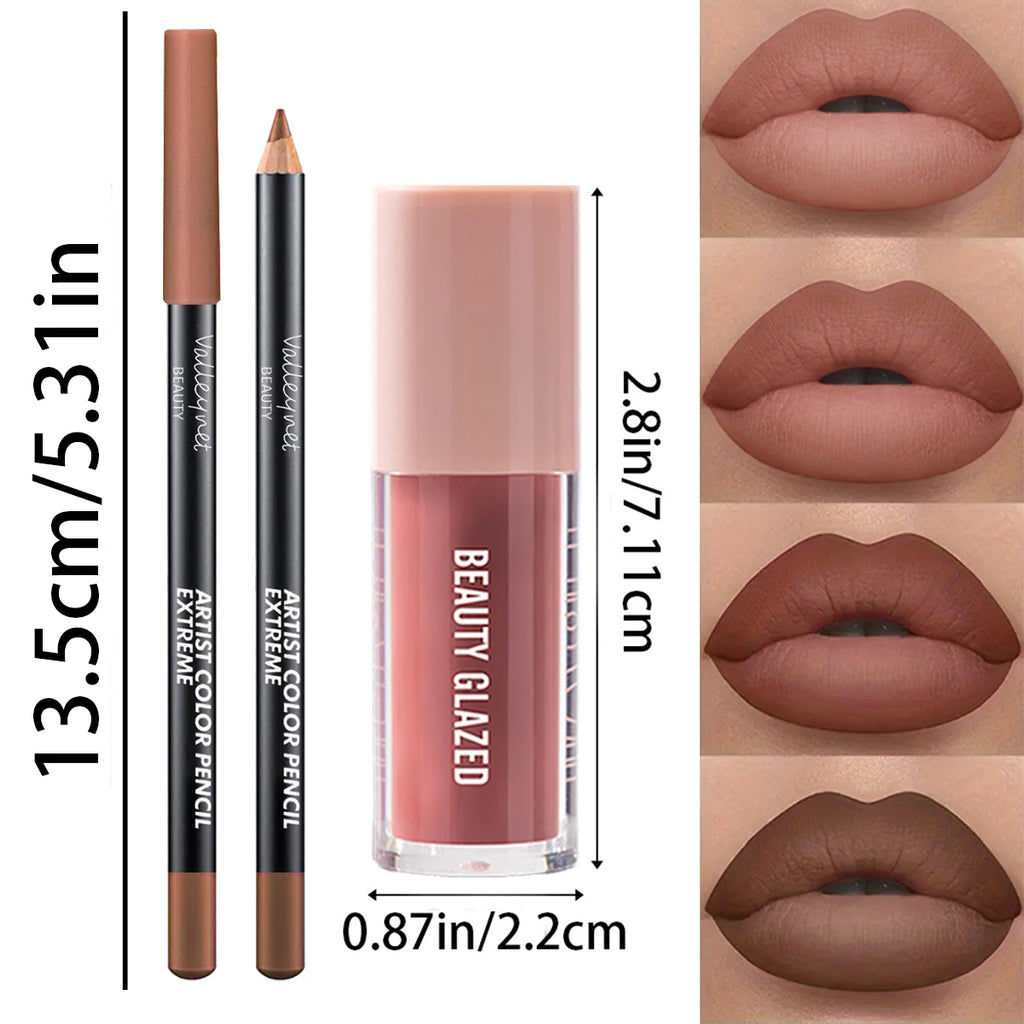 Matte Lip Duo - Lip Liner & Liquid Lip Set