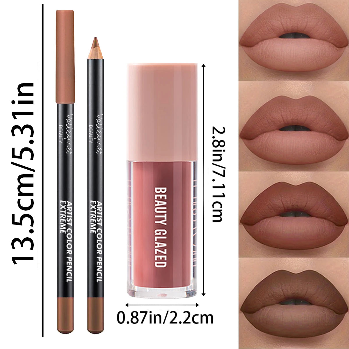 Matte Lip Duo - Lip Liner & Liquid Lip Set