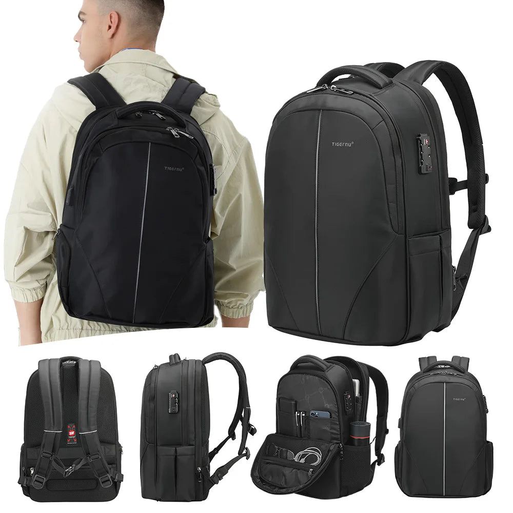 Tigernu Anti-Theft Laptop Travel Backpack - Multi- Size Nylon Backpack