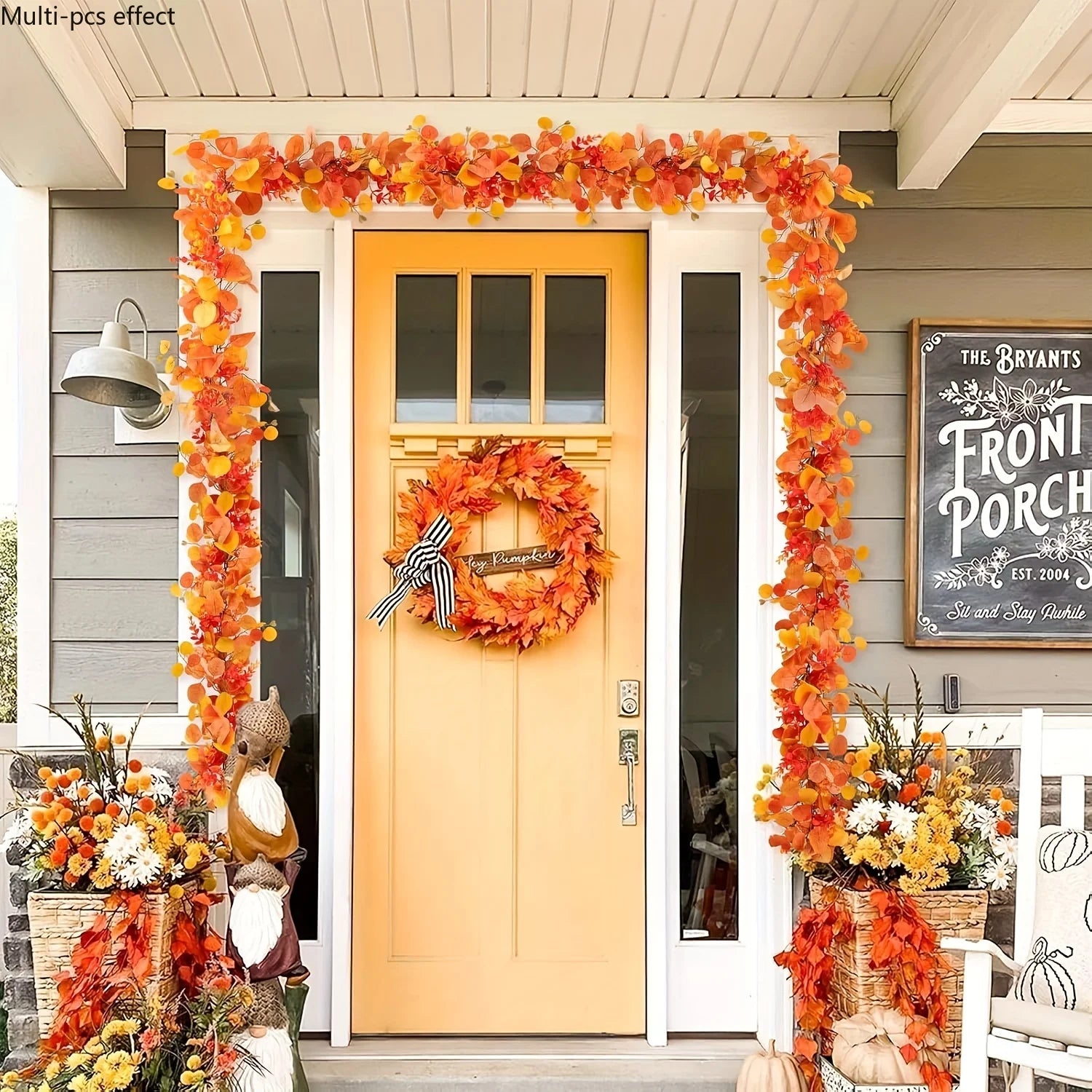Luxury Fall Eucalyptus Garland - Autumn Maple Leaf Home Decor