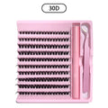Flawless 3D 190PCS Cluster Lashes Kit with Lash Bond & Seal, Lash Tool with Glue Accessories and Eyelash Curler