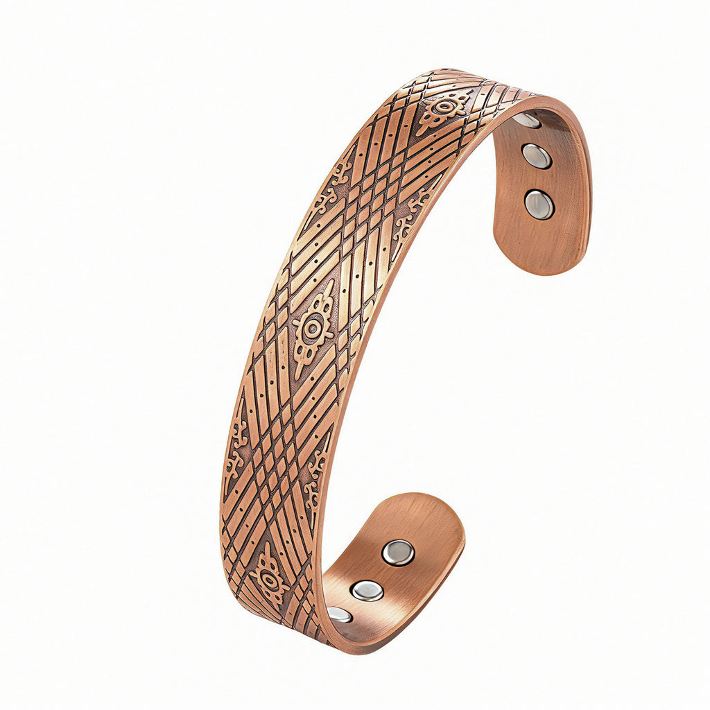 Vintage Red Pure Copper Magnet Bracelet